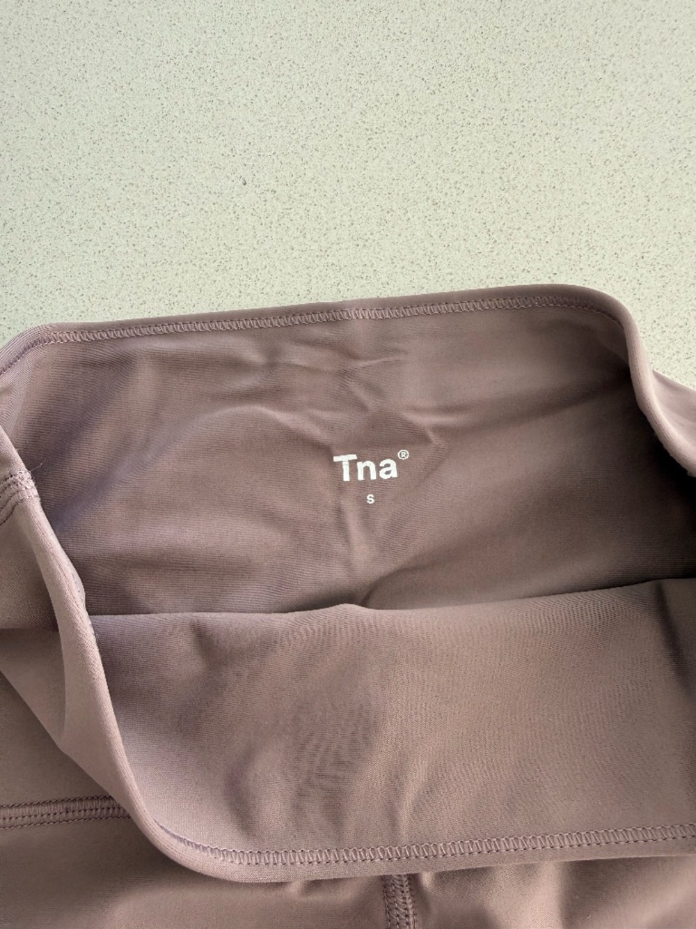 Aritzia High-Waisted Deep Taupe Purple Leggings – Size Small Workout Pant Yoga - Picture 10 of 13